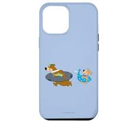 Custodia per iPhone 12 Pro Max Yogi Bear Yogi and Boo Boo Going Swimming