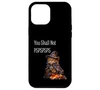Custodia per iPhone 12 Pro Max You Shall Not PSPSPSPS, Cute Wizard Costume Cat