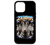 Custodia per iPhone 12 Pro Max Zebra Heavy Metal Concerto di musica Animal Rock N Roll anni '80