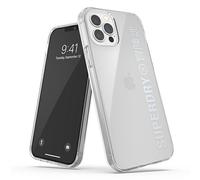 Custodia per iPhone 12 SuperDry Snap trasparente argento