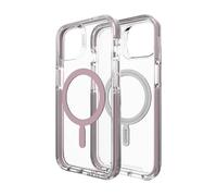 Custodia Per IPHONE 13/14 (6.1 ") GEAR4 Piccadilly Snap Con D30 Rosa Trasparente
