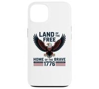Custodia per iPhone 13 1776 USA Terra Aquila della Libera Casa dei Coraggiosi Patriottici