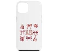 Custodia per iPhone 13 18° Compleanno Ragazza Coquette Fiocchi Rosa Diciotto Anni