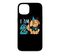 Custodia per iPhone 13 2° Compleanno Ragazzo Cane Cuccioli Bambini Ho 2 anni