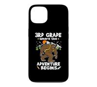 Custodia per iPhone 13 3rd Grade Where The Adventure Begins Back To School Bigfoot