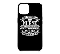 Custodia per iPhone 13 Abbigliamento da infermiera correttivo - Design divertente per infermieri