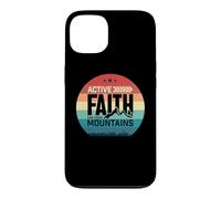 Custodia per iPhone 13 Active Faith Can Move Mountains Christian Men Women Kids