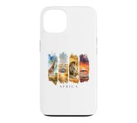 Custodia per iPhone 13 Africa Giraffe, Leoni e Savana - Vacanze Africa
