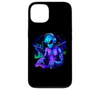 Custodia per iPhone 13 Alien Cyborg DJ Robot Record Techno Musica Cool Aliens