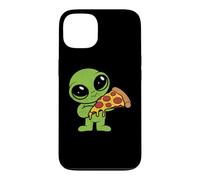 Custodia per iPhone 13 Alieno Carino Con Fetta Di Pizza Fast Food
