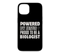 Custodia per iPhone 13 Alimentato da Gesù Orgoglioso di essere Biologo Cristiano
