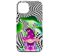 Custodia per iPhone 13 Alt Gnome Scacchiera Fungo Art