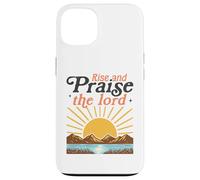 Custodia per iPhone 13 Alzati e loda il Signore - Retro Christian Sunburst
