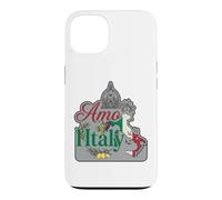 Custodia per iPhone 13 Amo Italia Firenze Cupola Mappa Limoni Uva Grafica Vintage