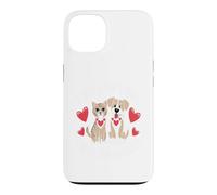 Custodia per iPhone 13 Amor Doble Mimos Gato Perro Pareja Animal Linda