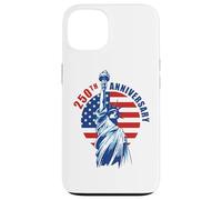 Custodia per iPhone 13 An Amazing 250 Years 1776-2026 Birthday American (White)
