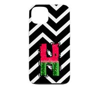 Custodia per iPhone 13 Anguria lettera H alfabeto Graphic Design