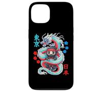 Custodia per iPhone 13 Anime Kawaii Ninja Protetto Da Drago Giapponese