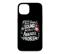 Custodia per iPhone 13 Annabel Personalized Cute Flower Girls Annabel Name