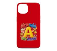 Custodia per iPhone 13 Anti-War Pro-Snacks Funny Peace Food Graphic Rosso