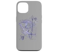 Custodia per iPhone 13 Aquaman Movie Marine Animal Concept Sketch