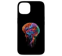 Custodia per iPhone 13 Arte fluida astratta di anatomia del cervello colorato