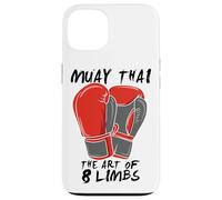 Custodia per iPhone 13 Arti Marziali Muay Thai L'arte di 8 arti citazione Thai Boxing