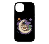 Custodia per iPhone 13 Astronauta che legge Alien Moon Cosmic Tales Space Art