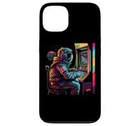 Custodia per iPhone 13 Astronauta di gioco dell'universo dei pianeti arcade retrò