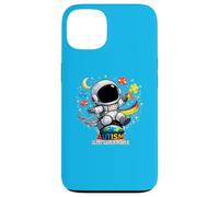 Custodia per iPhone 13 Autism Is My Super Power, Carino Astronauta Puzzle Piece