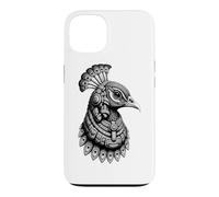 Custodia per iPhone 13 Aztec Pavone Messicano Mesoamericano Tribale Antico Maya