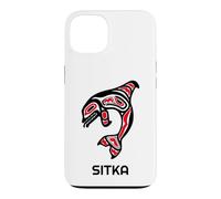 Custodia per iPhone 13 Balena orca nativa americana dell'Alaska