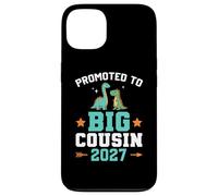 Custodia per iPhone 13 Bambini promossi a Big Cousin 2027 Dinosaur New Baby Shower