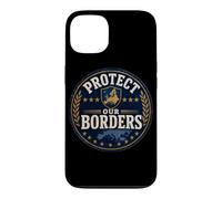 Custodia per iPhone 13 BANDIERA PATRIOTICA EUROPEA E STELLE PROTEGNO I NOSTRI CONFINI EUROPA