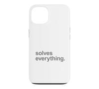 Custodia per iPhone 13 Bass Guitar Solves Everything - Messaggio di slogan per musicisti