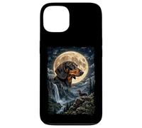 Custodia per iPhone 13 Bassotti con Luna - cani