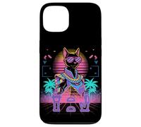Custodia per iPhone 13 Bastet Egiziano Kemet Stile Degli Anni '80