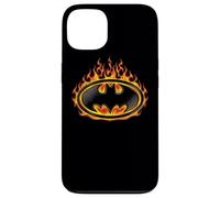 Custodia per iPhone 13 Batman Bat Flames Shield