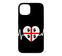 Custodia per iPhone 13 Battito Sardo Sardegna Cuore Quattro Mori Orgoglio Sardo