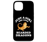 Custodia per iPhone 13 Bearded Dragon Pet Lizard Reptile Animal Gift Black