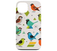 Custodia per iPhone 13 Bird Art Mid Century Midcentury Retro Atomic Age Space