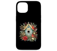 Custodia per iPhone 13 Birdhouse Cardinal Winter Birds Lover - Birdwatcher natalizio
