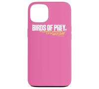 Custodia per iPhone 13 Birds of Prey White and Yellow Horizontal Logo