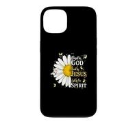 Custodia per iPhone 13 Blessed By God Loved By Jesus Led By Spirit Faith