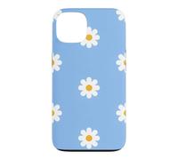 Custodia per iPhone 13 Blu Daisy Floral Pattern Carino Primavera Fiore Estetica