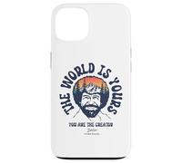 Custodia per iPhone 13 Bob Ross The World Is Yours