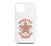 Custodia per iPhone 13 Boho Starfish Dreams Hippie Sun Bliss Retro Groovy Beach