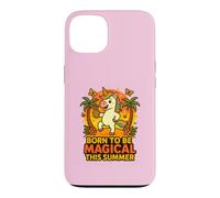 Custodia per iPhone 13 Born to Be Magical Summer Vibes Ananas Unicorno