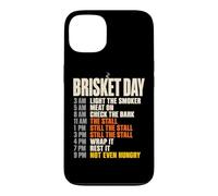 Custodia per iPhone 13 Brisket Day Schedule Funny BBQ Smoker Pitmaster The Stall