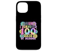 Custodia per iPhone 13 Bruh Survived 100 Days School Novità 100 Days of School
